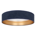 Brilagi - LED stmievateľné stropné svietidlo VELVET SMARTIX LED/24W/230V 3000–6000K priemer 45 cm modrá/zlatá Wi-Fi Tuya Beacon + diaľkové ovládanie