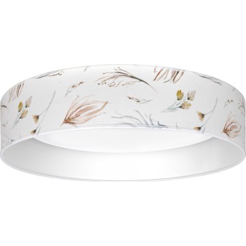 Brilagi - LED stmievateľné stropné svietidlo VELVET SMARTIX LED/36W/230V 3000–6000K pr. 55 cm biela/kvetinový vzor Wi-Fi Tuya Beacon + diaľkové ovládanie