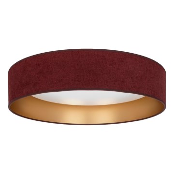 Brilagi - LED stmievateľné stropné svietidlo VELVET SMARTIX LED/36W/230V 3000-6000K pr. 55 cm vínová/zlatá Wi-Fi Tuya Beacon + diaľkové ovládanie
