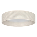 Brilagi - LED stmievateľné stropné svietidlo VELVET SMARTIX LED/36W/230V 3000-6000K priemer 55 cm krémová Wi-Fi Tuya Beacon + diaľkové ovládanie