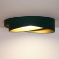 BRILAGI - LED stmievateľné stropné svietidlo VELVET TWIST LED/36W/230V 3000-6000K priemer 65 cm Wi-Fi Tuya Beacon zelená/zlatá + diaľkové ovládanie