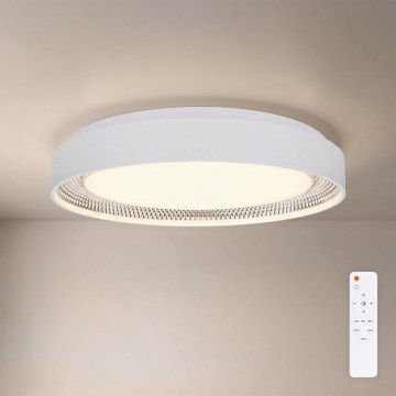 Brilagi - LED stmievateľné stropné svietidlo WALDO LED/48W/230V 3000-6500K pr. 40 cm biela/strieborná + diaľkové ovládanie