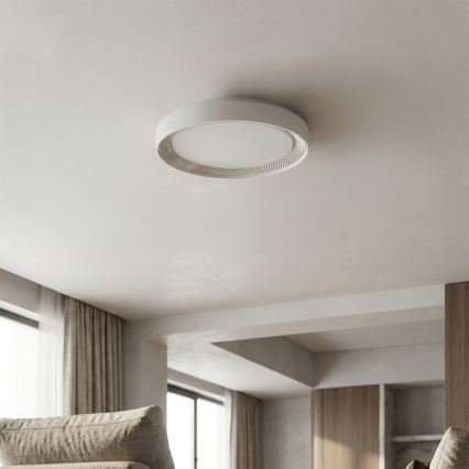 Brilagi - LED stmievateľné stropné svietidlo WALDO LED/48W/230V 3000-6500K pr. 40 cm biela/strieborná + diaľkové ovládanie