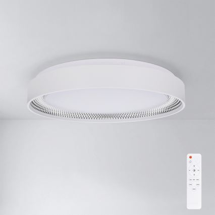 Brilagi - LED stmievateľné stropné svietidlo WALDO LED/48W/230V 3000-6500K pr. 40 cm biela/strieborná + diaľkové ovládanie