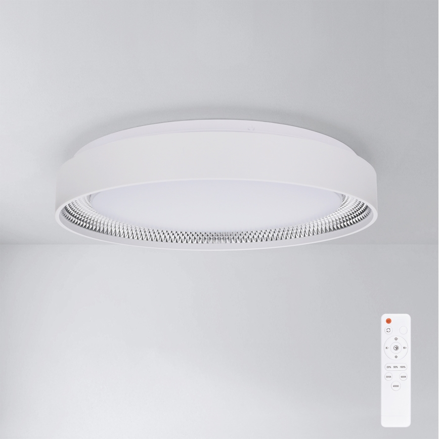 Brilagi - LED stmievateľné stropné svietidlo WALDO LED/48W/230V 3000-6500K pr. 40 cm biela/strieborná + diaľkové ovládanie