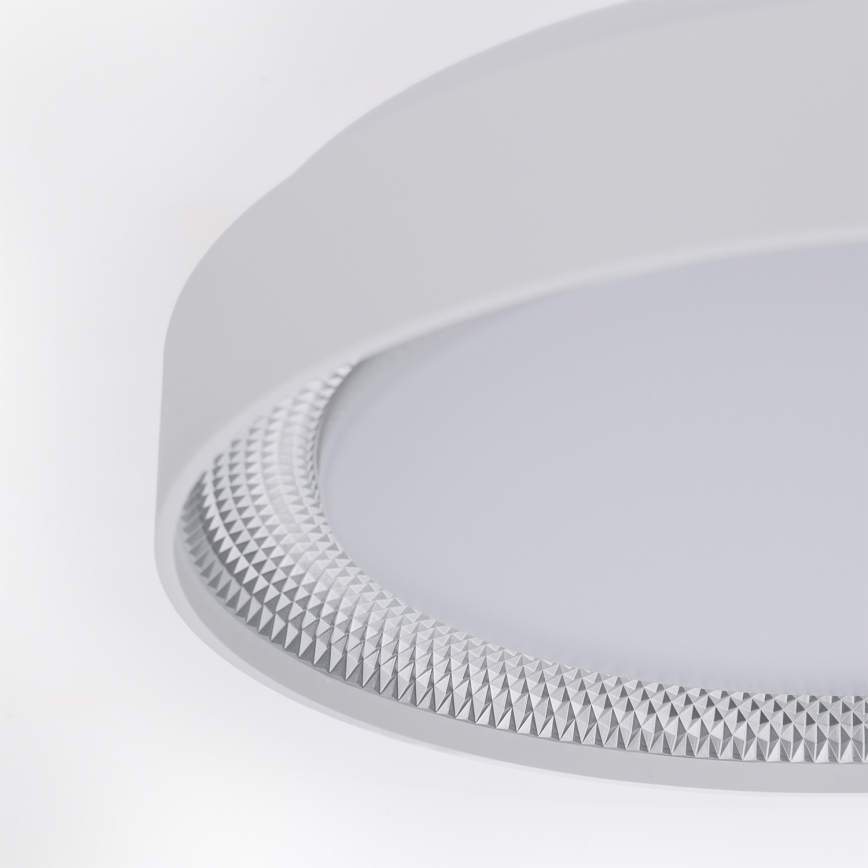 Brilagi - LED stmievateľné stropné svietidlo WALDO LED/48W/230V 3000-6500K pr. 40 cm biela/strieborná + diaľkové ovládanie