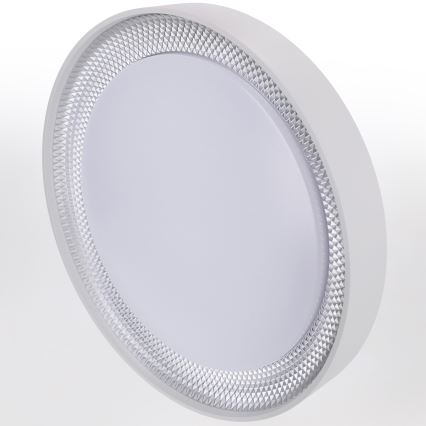 Brilagi - LED stmievateľné stropné svietidlo WALDO LED/48W/230V 3000-6500K pr. 40 cm biela/strieborná + diaľkové ovládanie