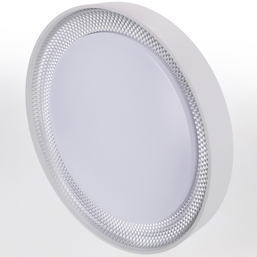 Brilagi - LED stmievateľné stropné svietidlo WALDO LED/48W/230V 3000-6500K pr. 40 cm biela/strieborná + diaľkové ovládanie