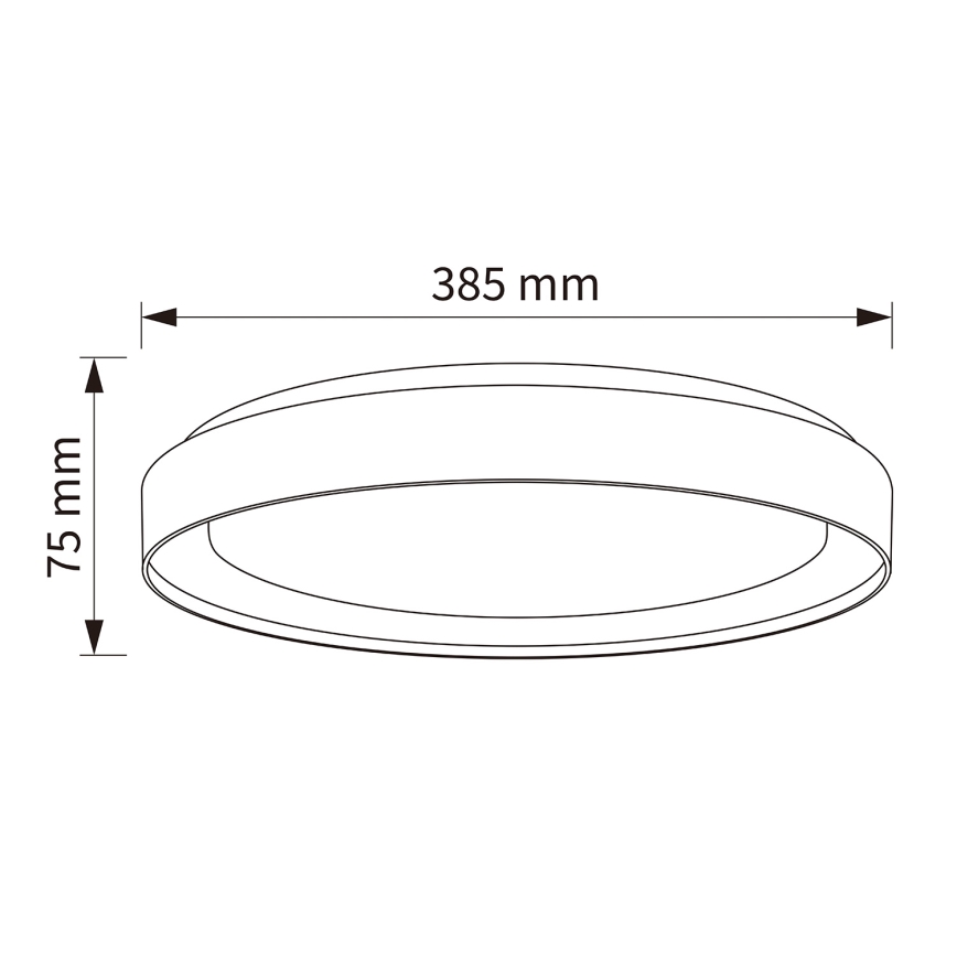Brilagi - LED stmievateľné stropné svietidlo WALDO LED/48W/230V 3000-6500K pr. 40 cm biela/strieborná + diaľkové ovládanie
