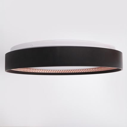 Brilagi - Stmievateľné LED stropné svietidlo WALDO LED/48W/230V 3000-6500K priemer 40 cm čierna/zlatá + diaľkové ovládanie