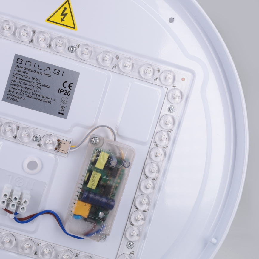 Brilagi - LED stmievateľné stropné svietidlo ALVA LED/48W/230V 3000-6500K priemer 51 cm biela + diaľkové ovládanie