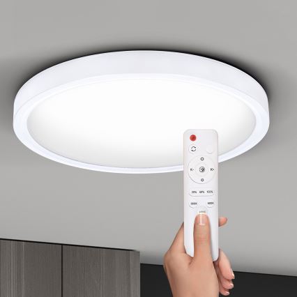 Brilagi - LED Stmievateľné stropné svietidlo ESTELA LED/48W/230V 3000-6500K ø 40 cm biela + diaľkové ovládanie