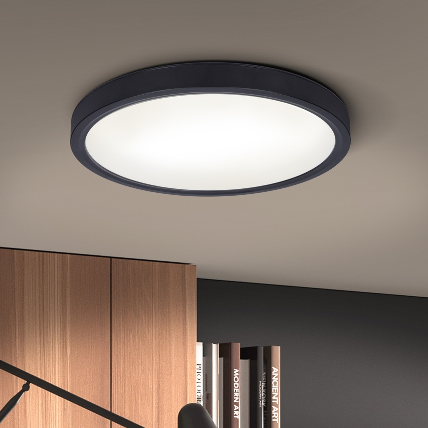 Brilagi - LED Stmievateľné stropné svietidlo ESTELA LED/48W/230V 3000-6500K ø 40 cm čierna + diaľkové ovládanie