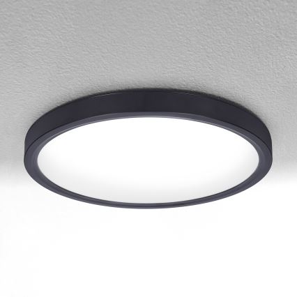 Brilagi - LED Stmievateľné stropné svietidlo ESTELA LED/48W/230V 3000-6500K ø 40 cm čierna + diaľkové ovládanie