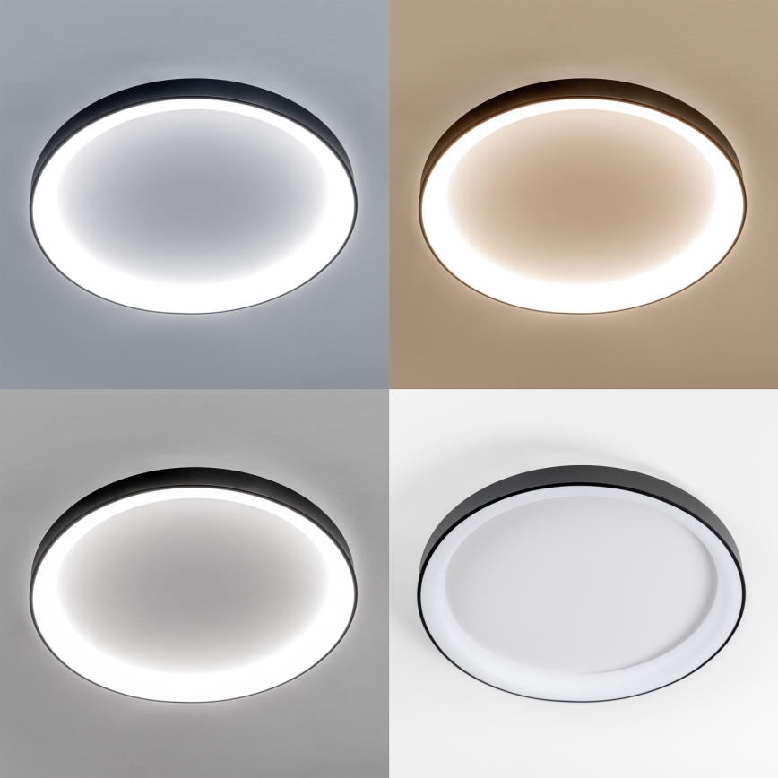 Brilagi - LED stmievateľné stropné svietidlo FALCON II LED/108W/230V 3000-6500K pr. 80 cm čierna + diaľkové ovládanie