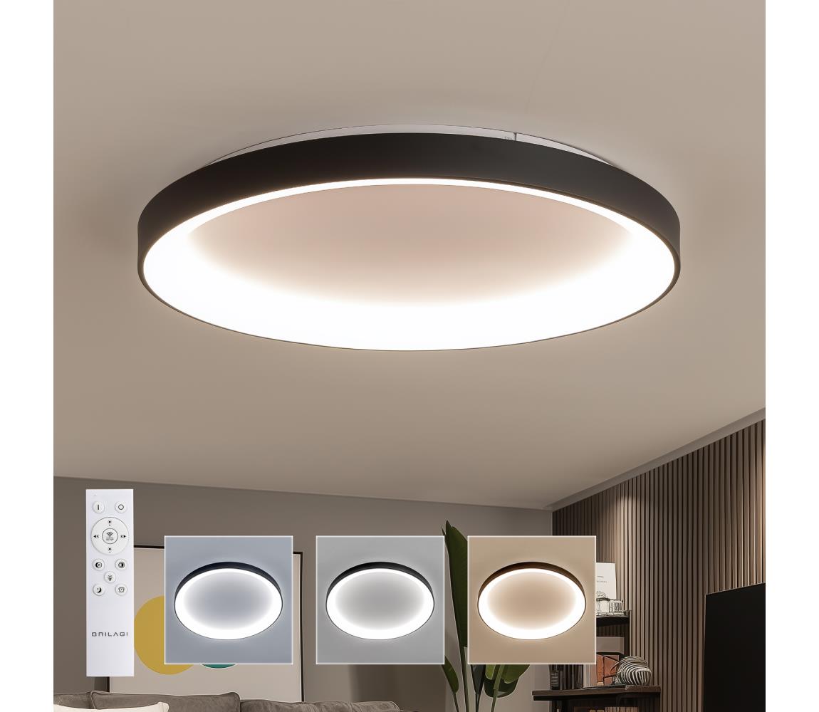Brilagi - LED stmievateľné svietidlo FALCON II LED/108W/230V 3000-6500K priemer 80 cm čierne + diaľkové ovládanie BRCX2668-800/CR