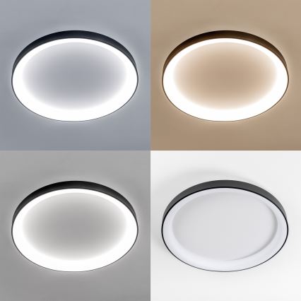 Brilagi - Stlmiteľné LED stropné svietidlo FALCON II LED/108W/230V 3000-6500K priemer 80 cm čierne + diaľkové ovládanie