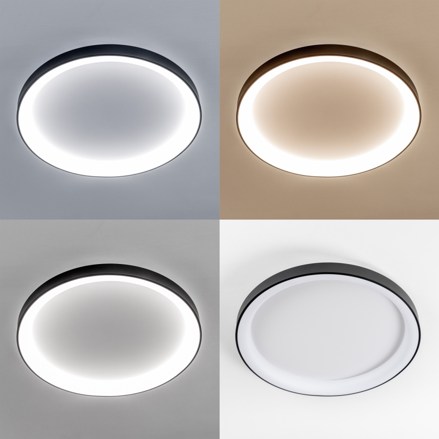 Brilagi - Stlmiteľné LED stropné svietidlo FALCON II LED/108W/230V 3000-6500K priemer 80 cm čierne + diaľkové ovládanie