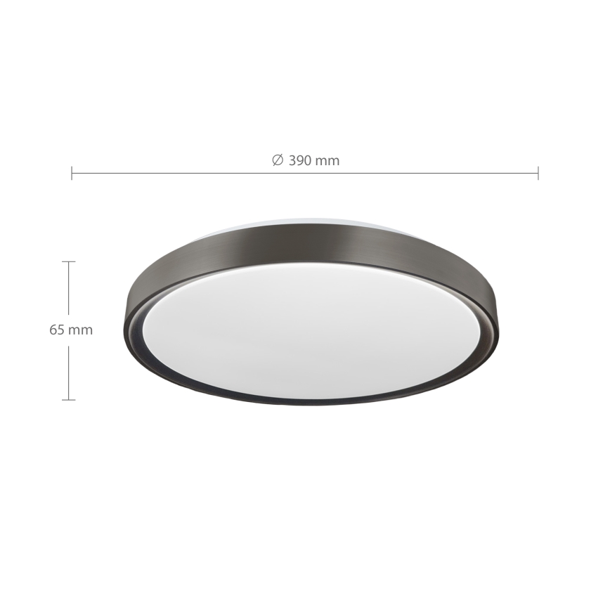 Brilagi - LED stmievateľné stropné svietidlo FANCIA LED/48W/230V 3000-6500K pr. 39 cm antracit + diaľkové ovládanie