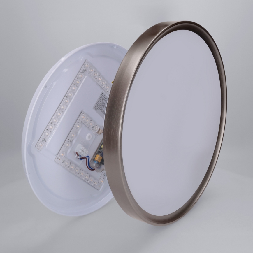 Brilagi - LED stmievateľné stropné svietidlo FANCIA LED/48W/230V 3000-6500K priemer 39 cm strieborné + diaľkové ovládanie