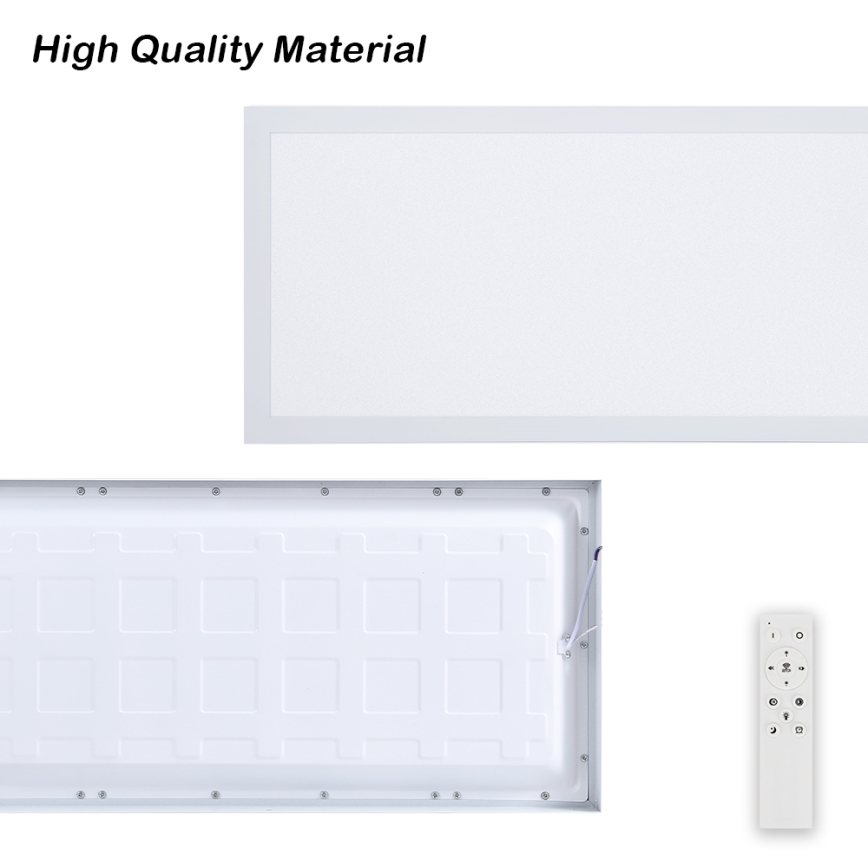 Brilagi - LED Stmievateľné kúpeľňové stropné svietidlo FRAME SMART LED/30W/230V 30x60 cm 3000-6000K IP44 biela + diaľkové ovládanie