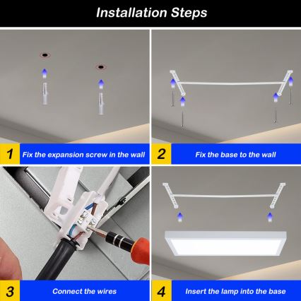 Brilagi - LED Stmievateľné kúpeľňové stropné svietidlo FRAME SMART LED/30W/230V 30x60 cm 3000-6000K IP44 biela + diaľkové ovládanie