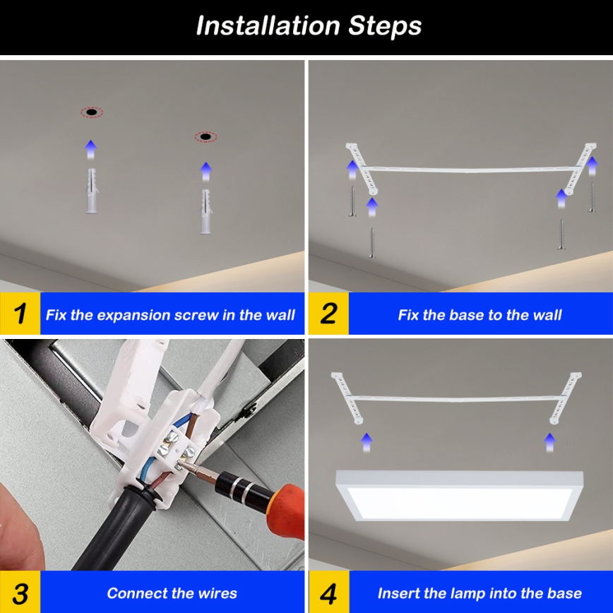 Brilagi - LED Stmievateľné kúpeľňové stropné svietidlo FRAME SMART LED/30W/230V 30x60 cm 3000-6000K IP44 biela + diaľkové ovládanie