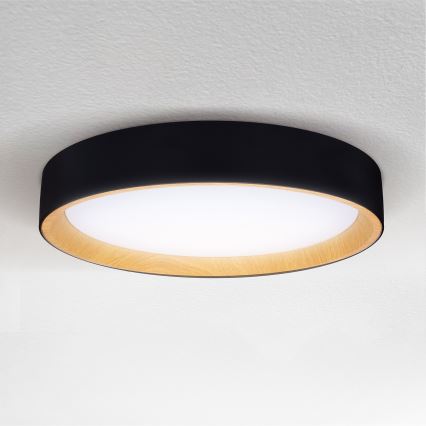 Brilagi - LED Stmievateľné stropné svietidlo LARIOS LED/60W/230V 3000-6500K ø 49 cm čierna + diaľkové ovládanie