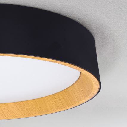 Brilagi - LED Stmievateľné stropné svietidlo LARIOS LED/60W/230V 3000-6500K ø 49 cm čierna + diaľkové ovládanie