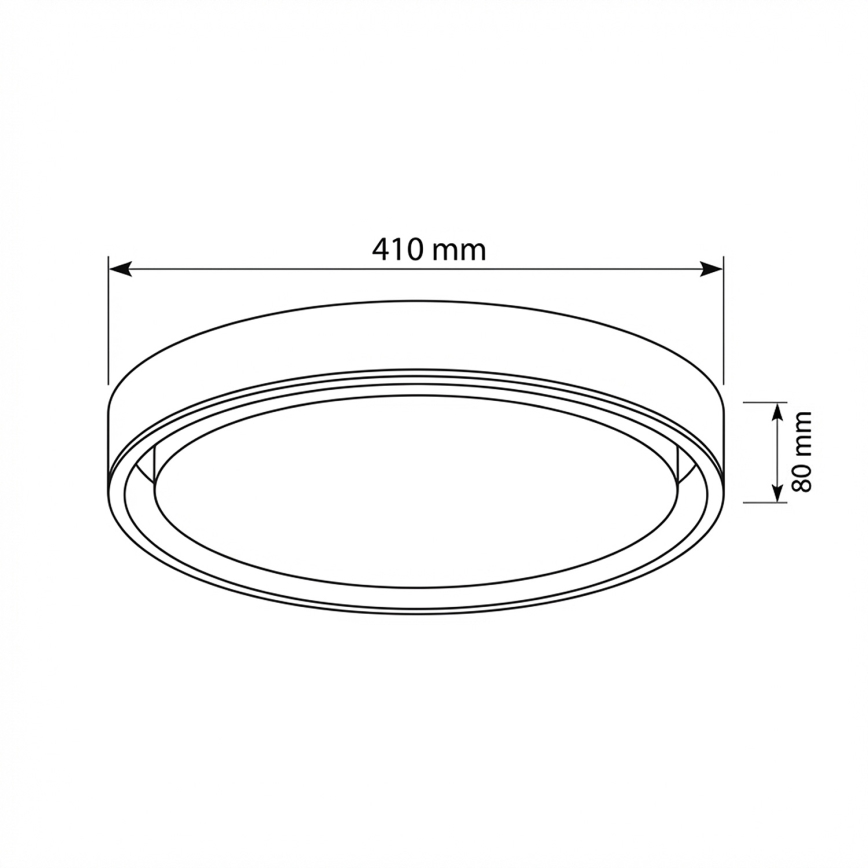 Brilagi - LED stmievateľné stropné svietidlo MATTEO LED/48W/230V 3000-6500K pr. 41 cm čierna + diaľkové ovládanie