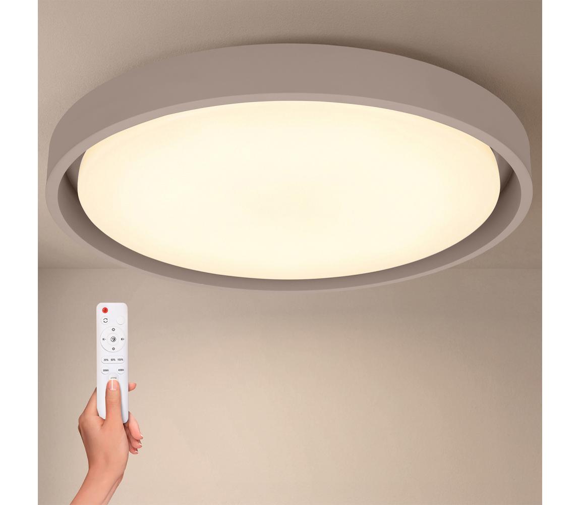 Brilagi -LED Stmievateľné svietidlo MATTEO LED/60W/230V 3000-6500K priemer 51,5 cm taupe+diaľkový ovládač WO800-OEM30-50