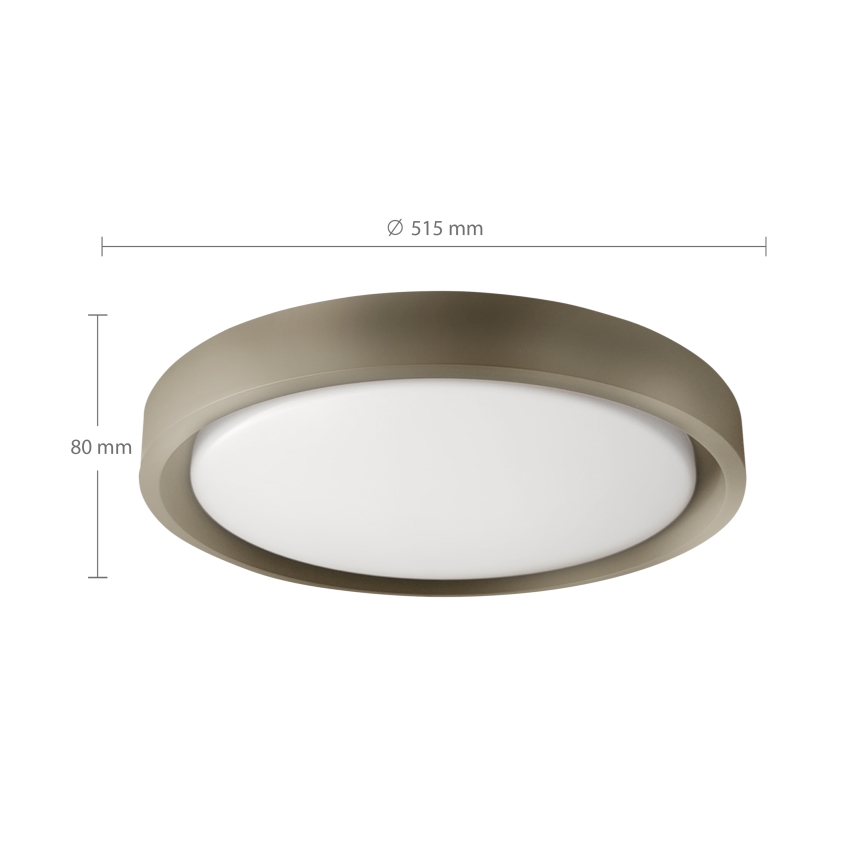 Brilagi - LED stmievateľné stropné svietidlo MATTEO LED/60W/230V 3000-6500K priemer 51,5 cm taupe + diaľkové ovládanie