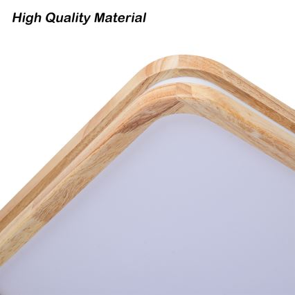 BRILAGI - LED stmievateľné stropné svietidlo MOLINA SQUARE LED/48W/230V 3000-6000K dub 40x40 cm + diaľkové ovládanie