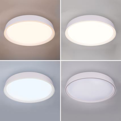 Brilagi - LED stmievateľné stropné svietidlo NANCI LED/60W/230V 3000-6500K priemer 49 cm biela + diaľkové ovládanie