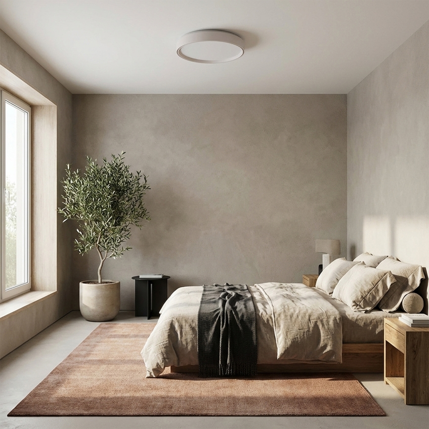 Brilagi - LED stmievateľné stropné svietidlo NANCI LED/60W/230V 3000-6500K priemer 49 cm biela + diaľkové ovládanie