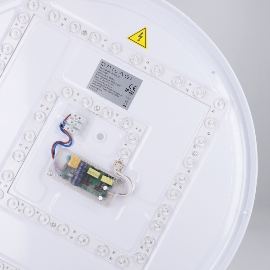 Brilagi - LED stmievateľné stropné svietidlo NANCI LED/60W/230V 3000-6500K priemer 49 cm biela + diaľkové ovládanie