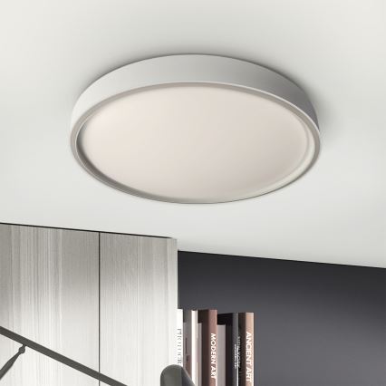 Brilagi - LED stmievateľné stropné svietidlo NANCI LED/60W/230V 3000-6500K pr. 49 cm strieborné + diaľkové ovládanie