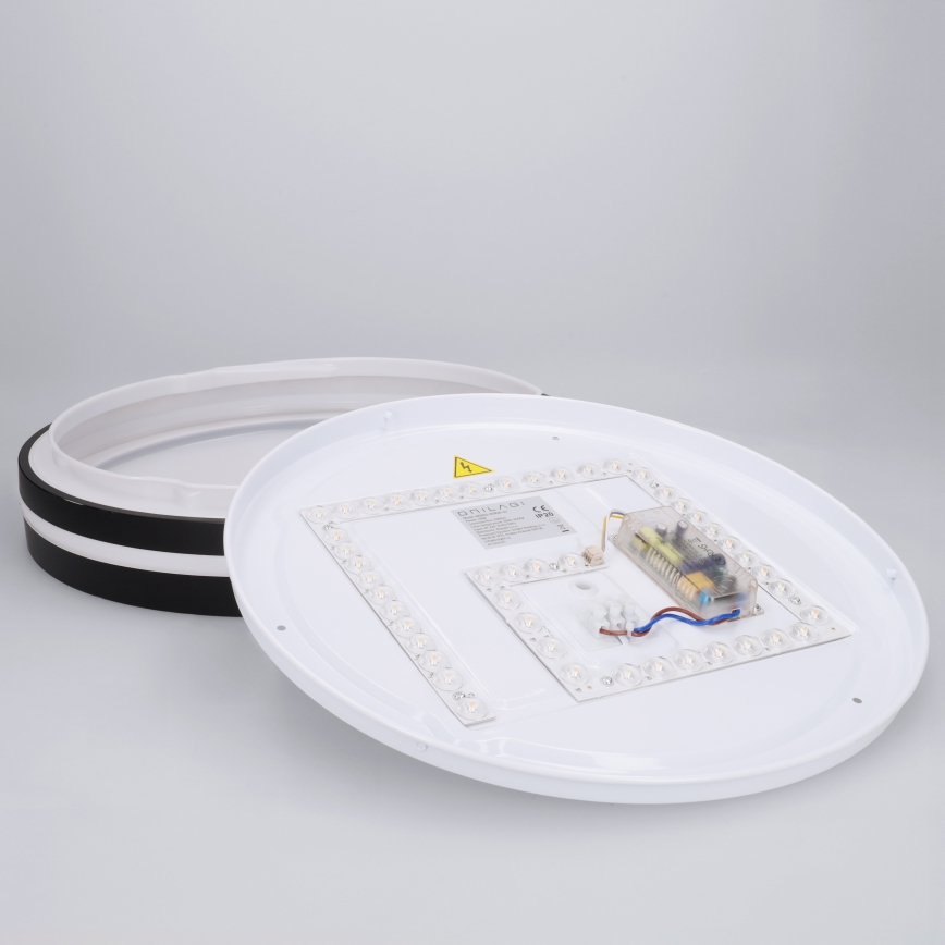Brilagi - LED stmievateľné stropné svietidlo NAOMI LED/48W/230V 3000-6500K priemer 39 cm čierne + diaľkové ovládanie