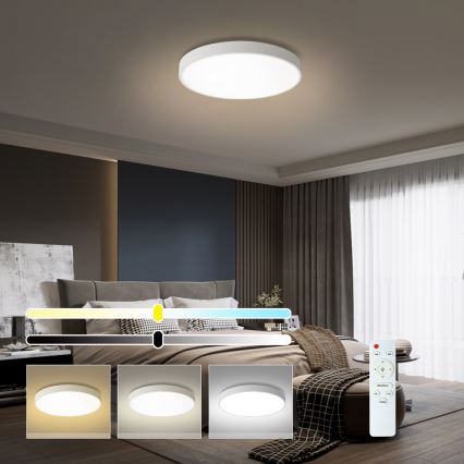 Brilagi - LED Stmievateľné stropné svietidlo POOL LED/60W/230V 3000-6000K pr. 60 cm biele + diaľkové ovládanie