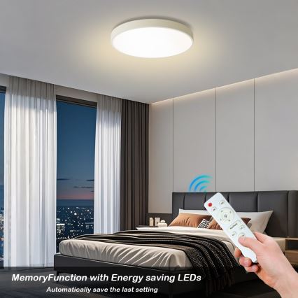 Brilagi - LED Stmievateľné stropné svietidlo POOL LED/60W/230V 3000-6000K pr. 60 cm biele + diaľkové ovládanie