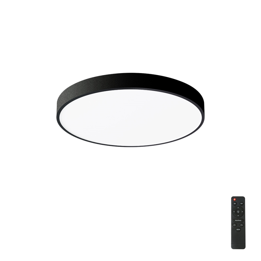 Brilagi - LED Stmievateľné stropné svietidlo POOL LED/60W/230V 3000-6000K pr. 60 cm čierne + diaľkové ovládanie