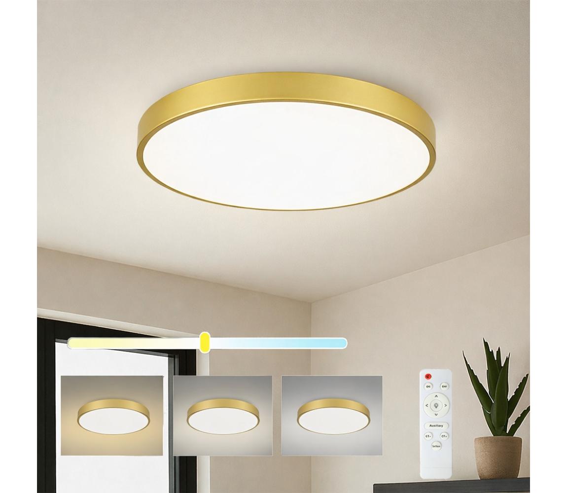 Brilagi - LED stmievateľné svietidlo POOL LED/60W/230V 3000-6000K pr. 60 cm zlaté + diaľkové ovládanie BRI561