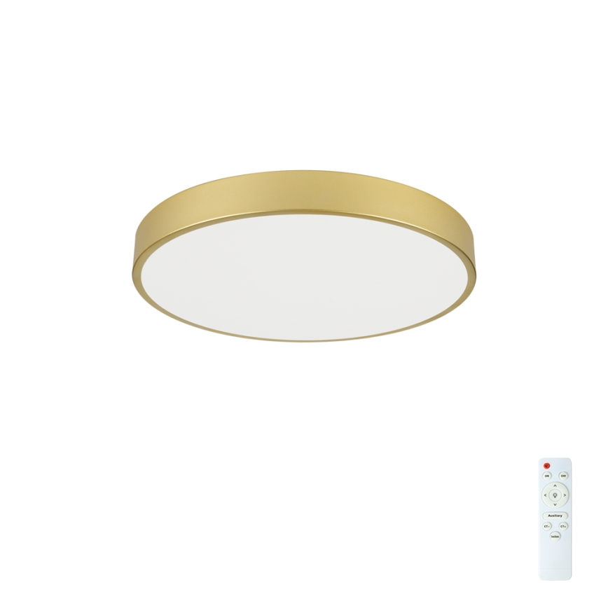 Brilagi - LED stmievateľné stropné svietidlo POOL LED/60W/230V 3000-6000K priemer 60 cm zlaté + diaľkové ovládanie