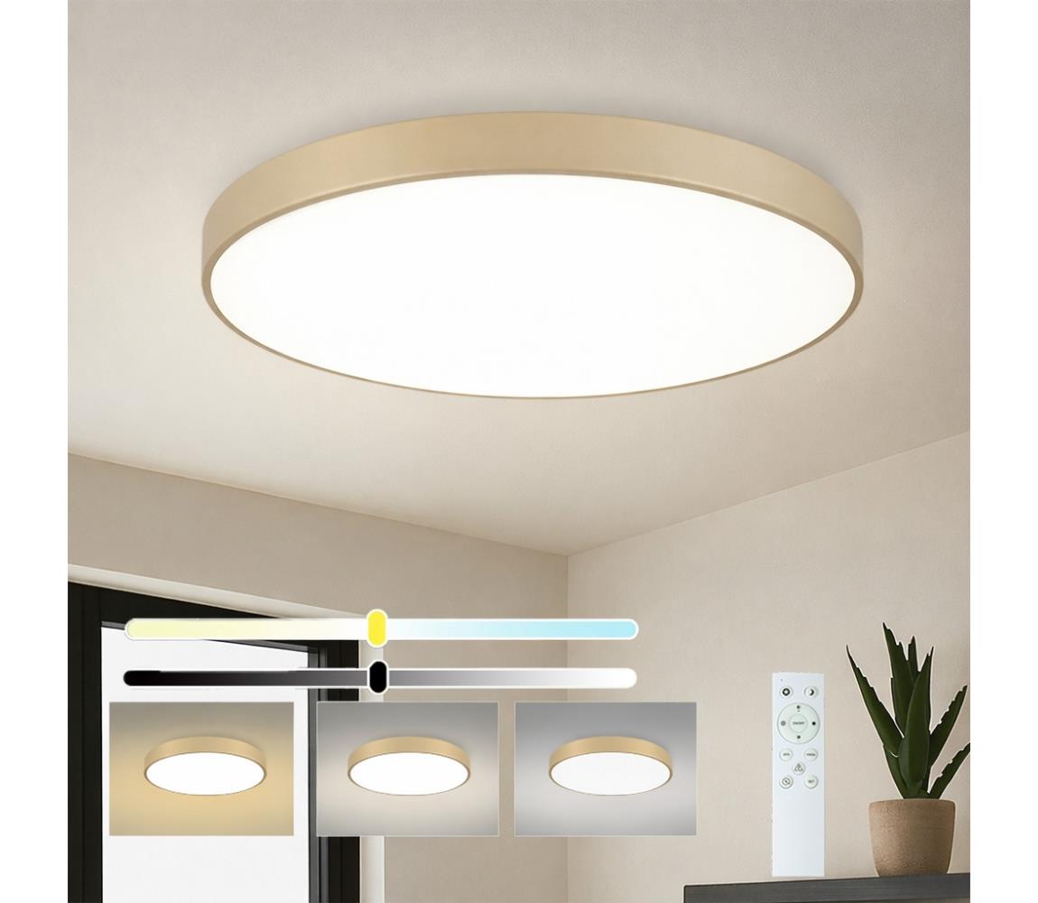 Brilagi - LED stmievateľné svietidlo POOL SMART LED/100W/230V 80 cm béžové Wi-Fi Tuya + diaľkové ovládanie BRI564