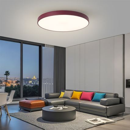 Brilagi - Stmievateľné LED svietidlo POOL SMART LED/100W/230V priemer 80 cm Wi‑Fi Tuya + diaľkové ovládanie burgundské