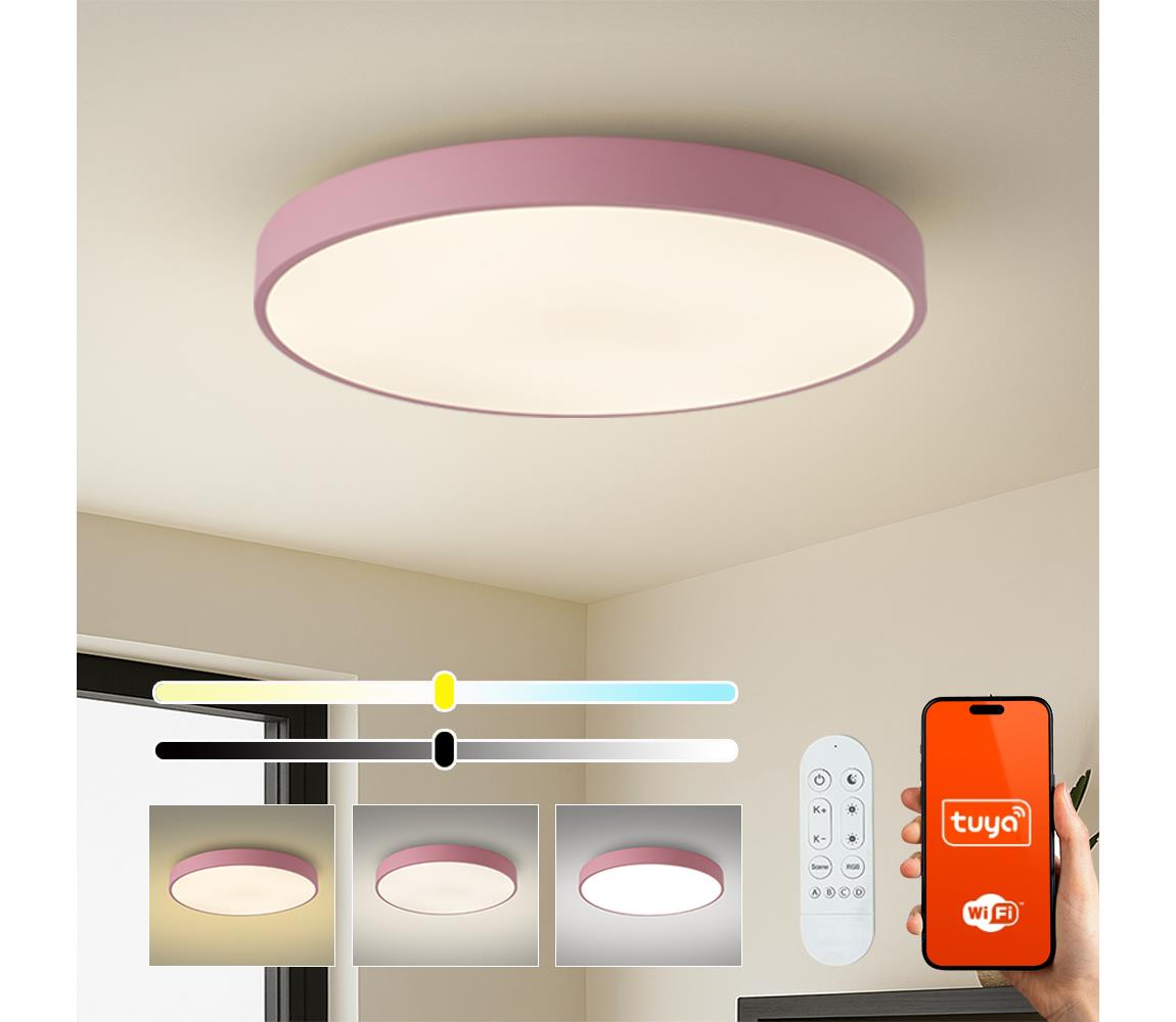 Brilagi-LED stmievateľné svietidlo POOL SMART LED/100W/230V 80 cm Wi-Fi Tuya+DO ružové BRI711