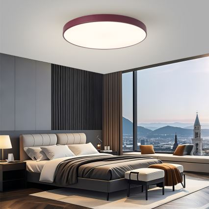 Brilagi - Stmievateľné LED svietidlo POOL SMART LED/100W/230V priemer 80 cm 3000-6000K Wi-Fi Tuya + diaľkové ovládanie bordové