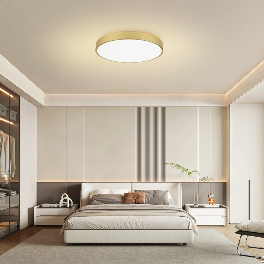 Brilagi - stmievateľné stropné LED svietidlo POOL SMART LED/100W/230V 3000-6000K 80 cm zlaté Wi-Fi Tuya + diaľkové ovládanie