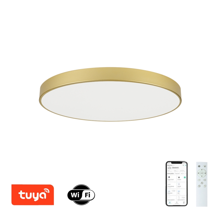 Brilagi - stmievateľné stropné LED svietidlo POOL SMART LED/100W/230V 3000-6000K 80 cm zlaté Wi-Fi Tuya + diaľkové ovládanie