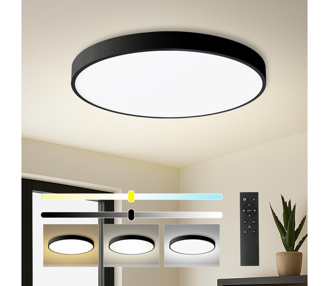 Brilagi - LED stmievateľné svietidlo POOL SMART LED/100W/230V pr. 80 cm Wi-Fi Tuya čierna +DO BRI354